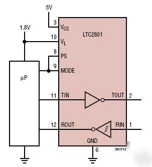 LTC2801IDE linear tech single transceivers