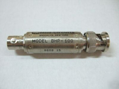 Mini circuits bhp-100 coaxial high pass filter plug-in