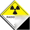 Radioactive 7 sign-adh.vinyl-230X230MM(ha-025-ag)