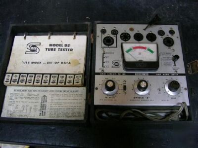 Seco model 88 tubed tube tester with manual flip chart