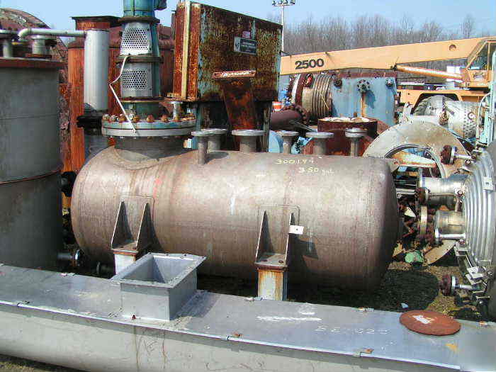 350 gal stainless steel tank vessel w tabar pump