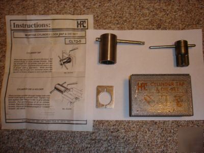 Locksmith, hpc mortise cylinder lock tap and die set