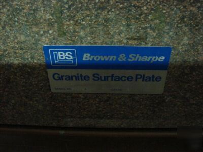 Brown and sharp granite surface plate with stand