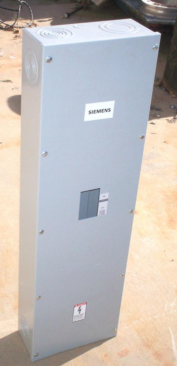 New ite siemens main breaker box 125 amps load center