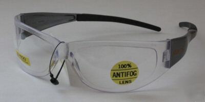 New player safety glasses anti fog avis clear gray 