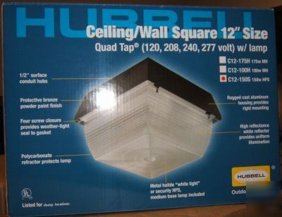 Hubbell C12-150S ceiling/surface square light
