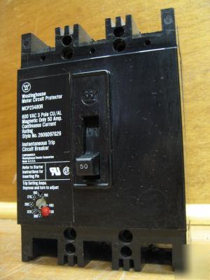 Westinghouse circuit breaker MCP23480R 50AMP a 50A 50