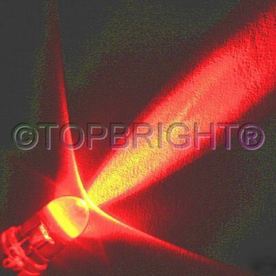 100X ultrabright red led 5MM 33000 mcd diy free/r