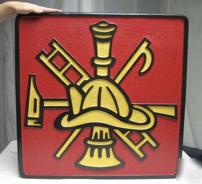 3DIMENSIONAL firefighter custom cnc routed sign 