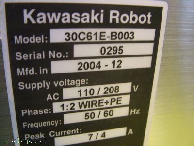 Kawasaki master robot controller 30C61E-B003