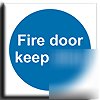 Fire door, keep shut sign-a.vinyl-200X200MM(ma-106-ad)