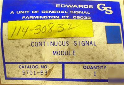 New edwards continuous signal module 5701-B3 in box