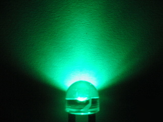 50PCS x 10MM high power green led 9 lumens @150MA 0.5W