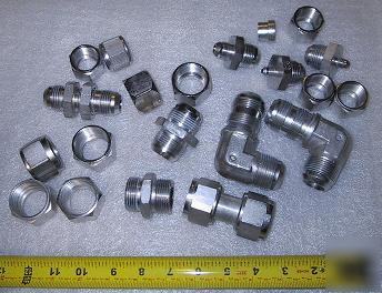 6.8 lb large stainless compression fittings clean