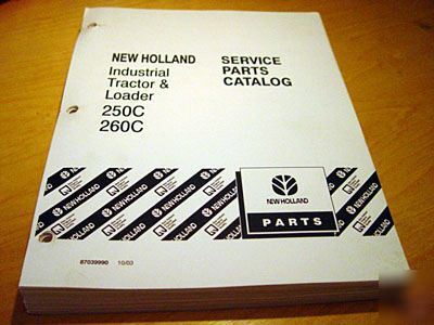 New ford holland 250C 260C tractor parts manual catalog