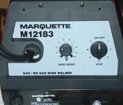 New marquette 130 amp mig welder gas or no gas 