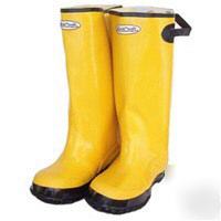 New yellow rubber pull-up slush boots brand 