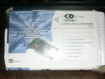 Pccam surveillance and recording system pc card