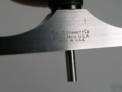 Starrett 0 - 3 inch depth micrometer #445 ( excellent )