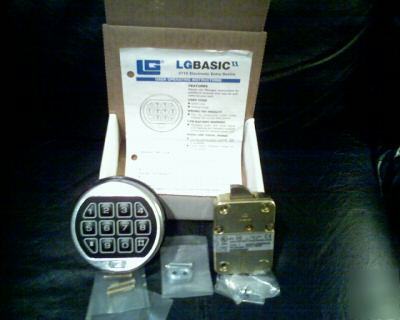 Electronic safe lock lagard basic gold/brass keypad