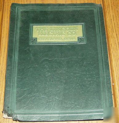 Lincoln electric lessons in arc welding book old 