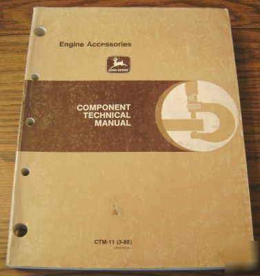 John deere engine accessoriestechnical manual jd book