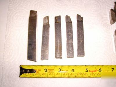 5 metal lathe tool bits hss carbide cobalt 1/2 5/8 