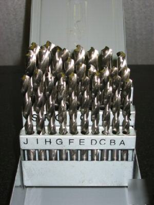 A to z letter 26 pcs jobber length drills bright finish