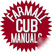 Farmall cub manuals owners manual's & parts catalog ihc