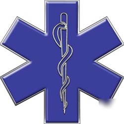 Emt ems mfr paramedic decal reflective 2