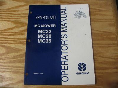 New holland MC22,MC28,MC35 operators manual