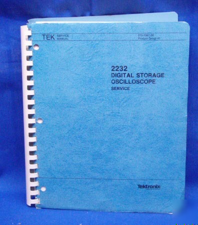 Tektronix 2232 dig. storage oscilloscope service manual