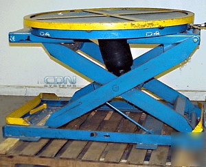 Bishimon ez-30 EZ30 pneumatic scissor lift table 3000LB