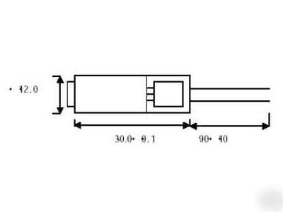 635NM 5MW laser module 3.2VDC w/ adjustable lens 635 nm