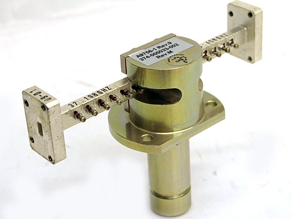 Diplexer microwave waveguide tx 37.198GHZ rx 38.458 ghz