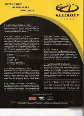 New apu-alliance parts- universal truck climate system 