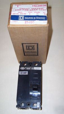 New square d FAL24030 2 pole breaker. old stock in box.