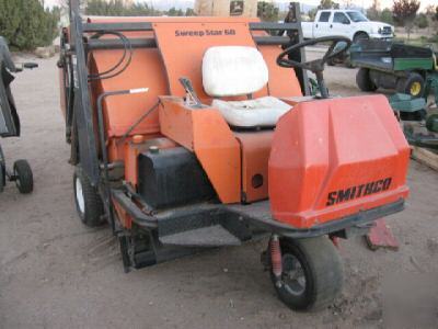 Smithco sweep star 60 sweeper turf riding sweepstar