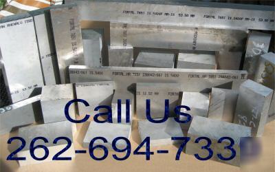  aluminum plate fortalÂ® T651 2.835 x 3 1/8 x 18 3/4 
