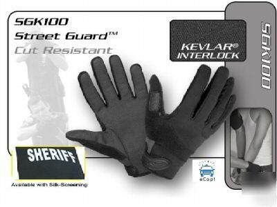 Hatch street guard search gloves - sheriff logo md