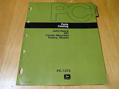 John deere 397 rotary mower parts manual catalog jd oem