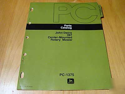 John deere 397 rotary mower parts manual catalog jd oem