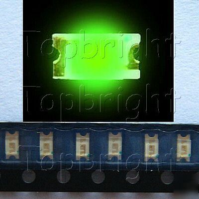 500 pcsÂ 0805 smt smd 450-500 mcdÂ green led free ship