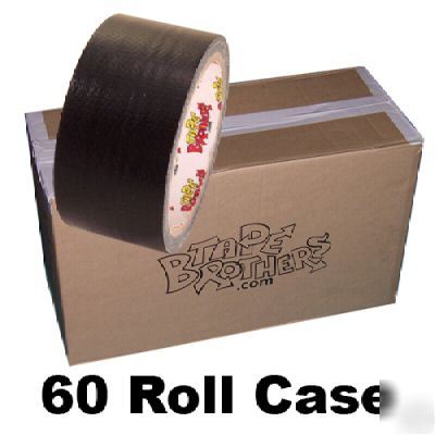 60 roll case of black duct tape 2