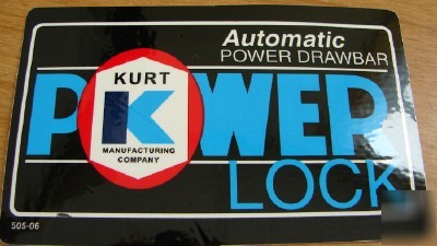 New 1PC. kurt accessary - kurt mfg. name label