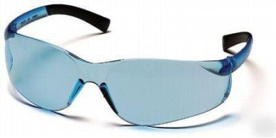 New 3 pyramex ztek blue antifog sun & safety glasses