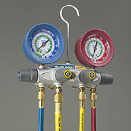 New yellow jacket 46013 brute ii manifold gauges hvac 