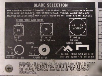 Marvel bandsaw mark 8 series 1 (used in a private shop)