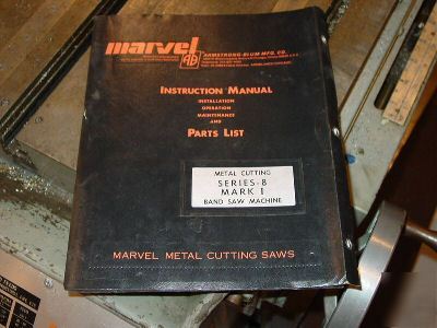 Marvel bandsaw mark 8 series 1 (used in a private shop)