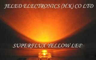 NEW1000X superflux yellow 5MMR/h ledlamp 11,000MCD f/s